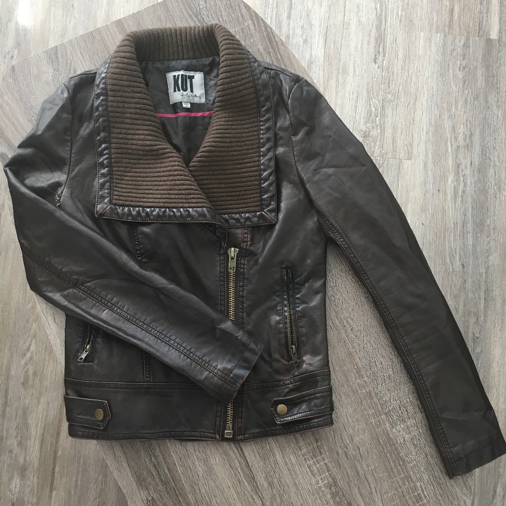 Vegan Leather Moto Jacket